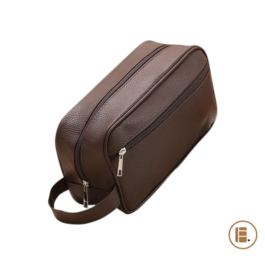 trousse de toilette homme voyage pratique fond blanc MinimalisteLab