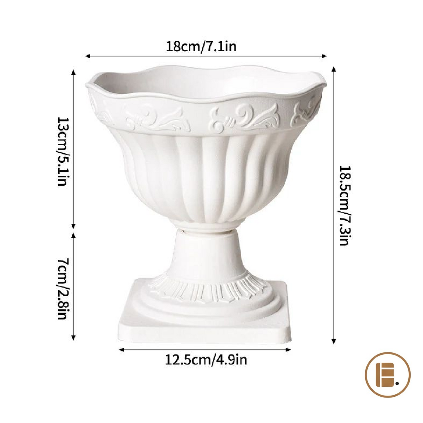 vase pot fleurs plastique dimensions salon MinimalisteLab
