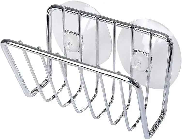 porte éponge évier argent pratique sec cuisine MinimalisteLab