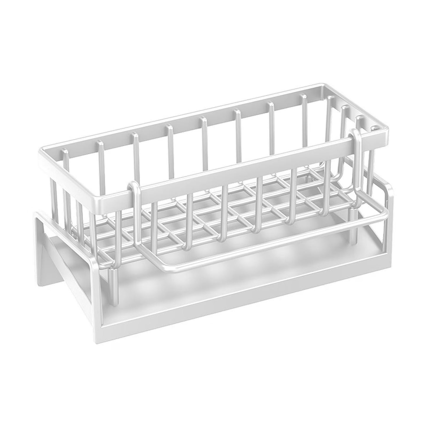 porte éponge organisateur pratique blanc évier MinimalisteLab