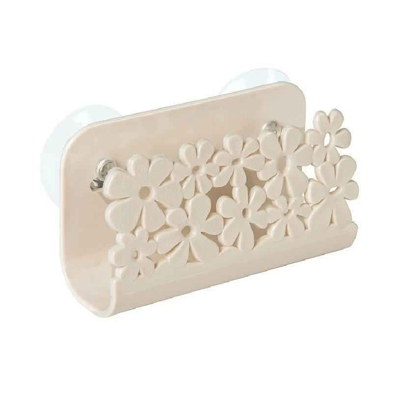 porte éponge évier beige pratique cuisine MinimalisteLab