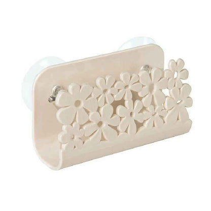 porte éponge évier beige pratique cuisine MinimalisteLab