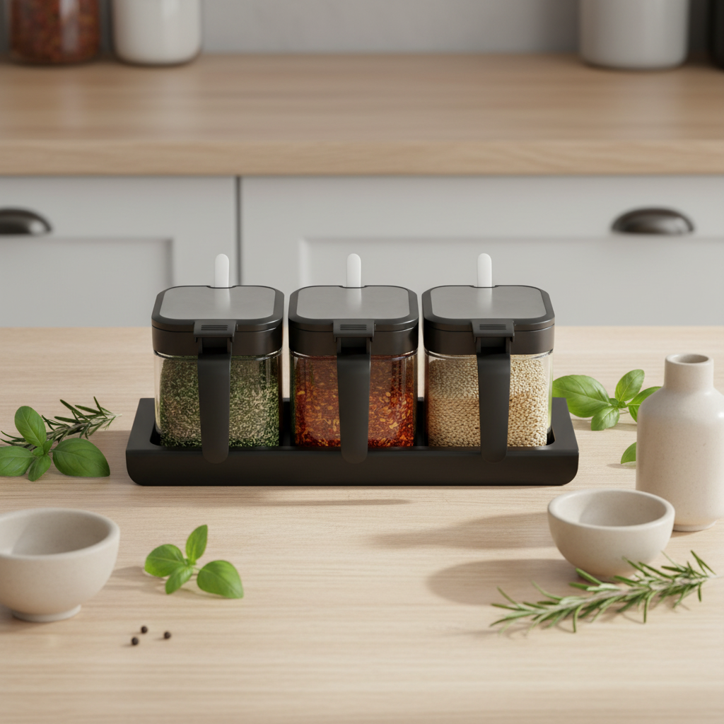 Pot a epices | Verre Avec Couvercle Inox
