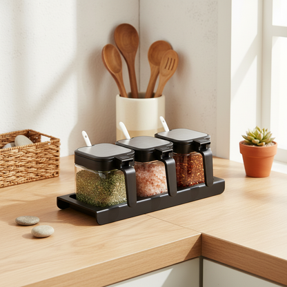 Pot a epices | Verre Avec Couvercle Inox