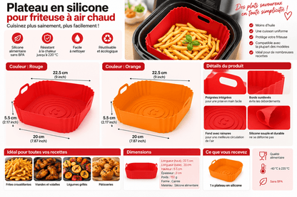 Moule Silicone Air Fryer | Antiadhésif - Minimaliste Lab