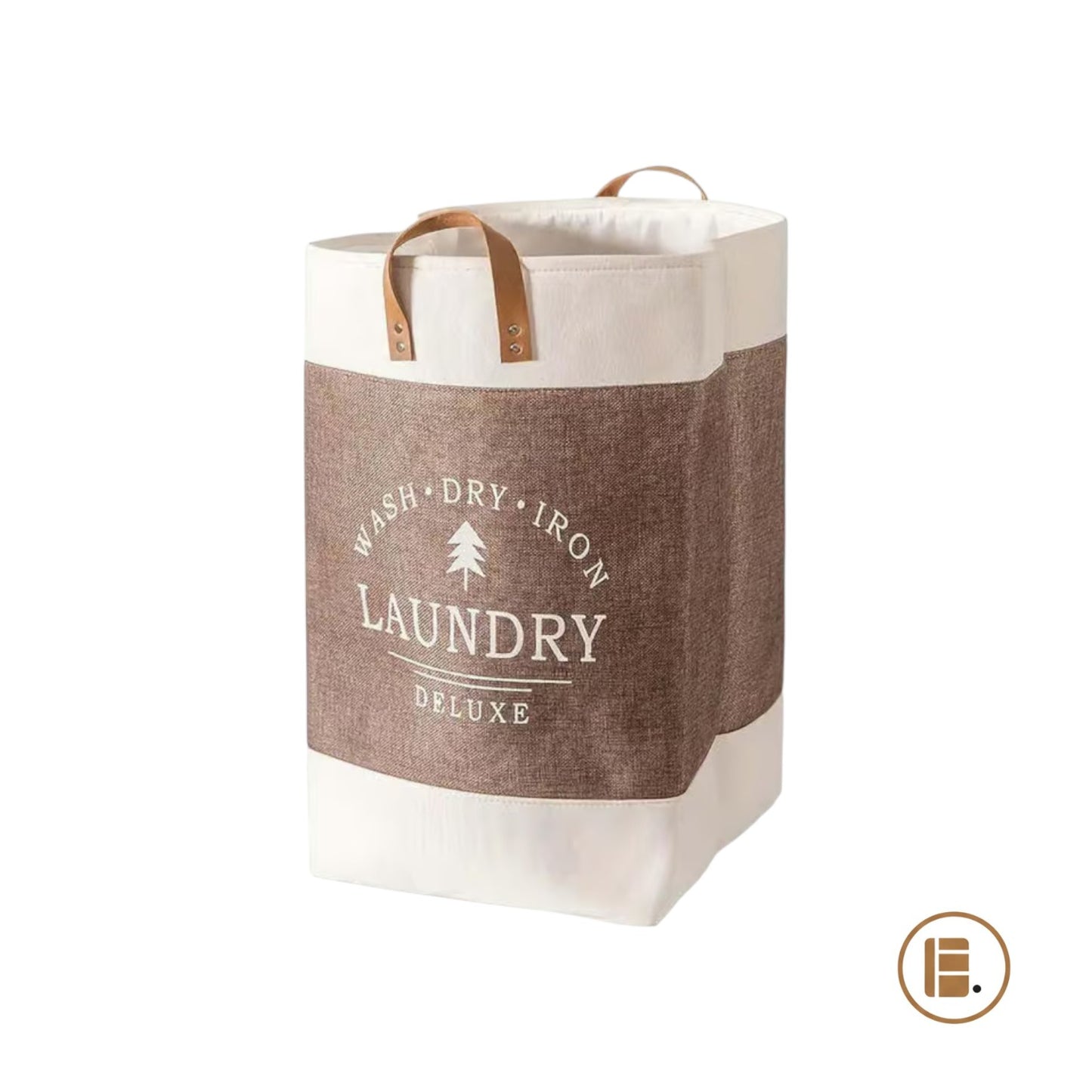 panier à linge design pratique tissu buanderie MinimalisteLab