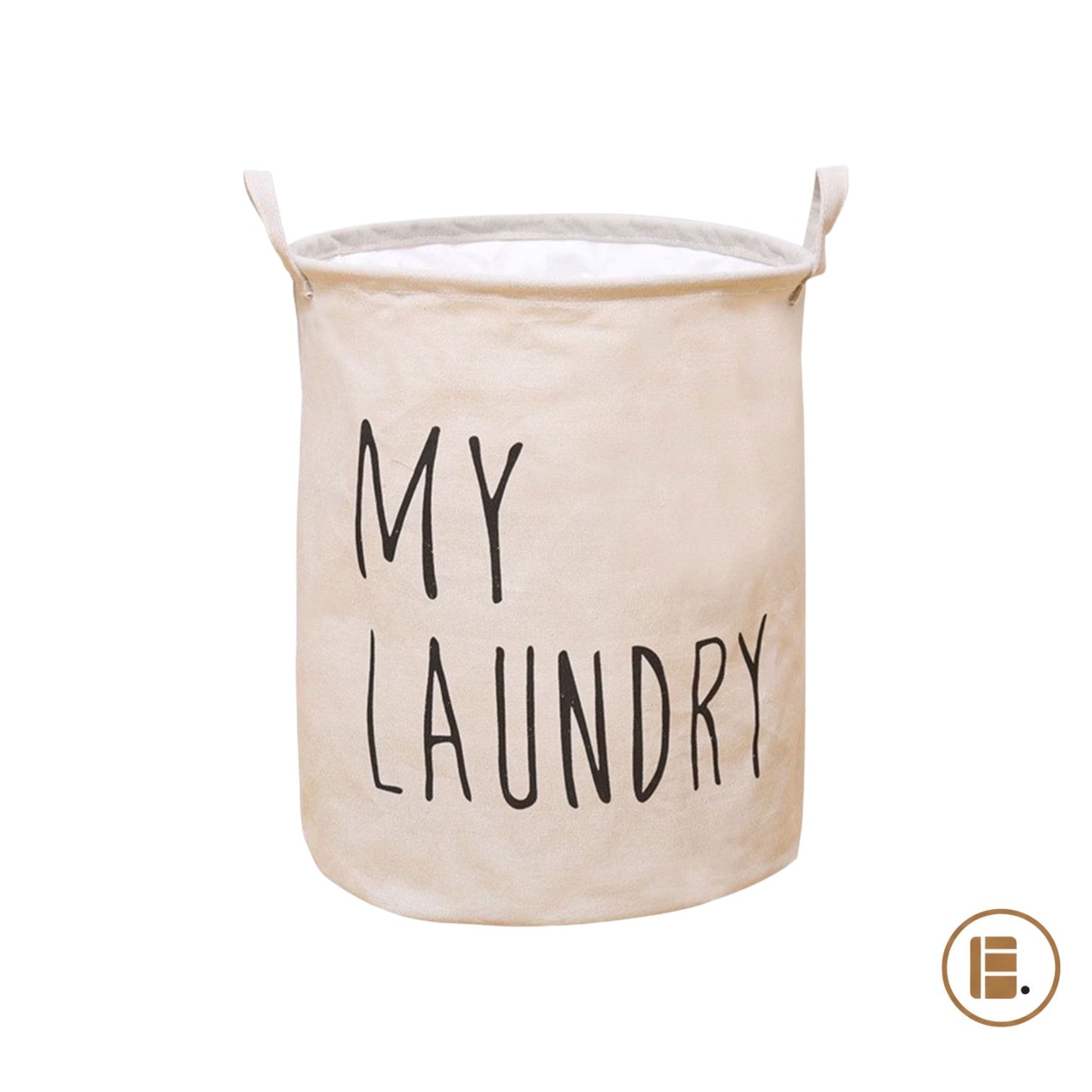 panier à linge pratique et design tissu buanderie MinimalisteLab