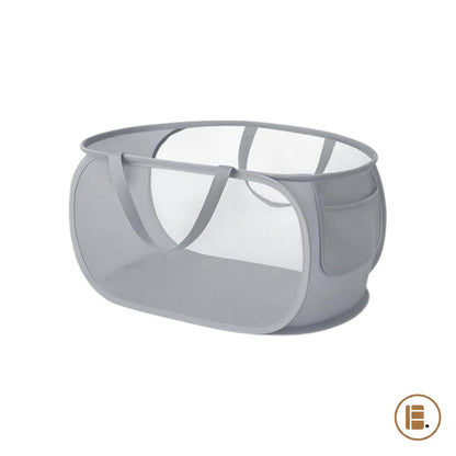 panier à linge design pratique tissu buanderie MinimalisteLab
