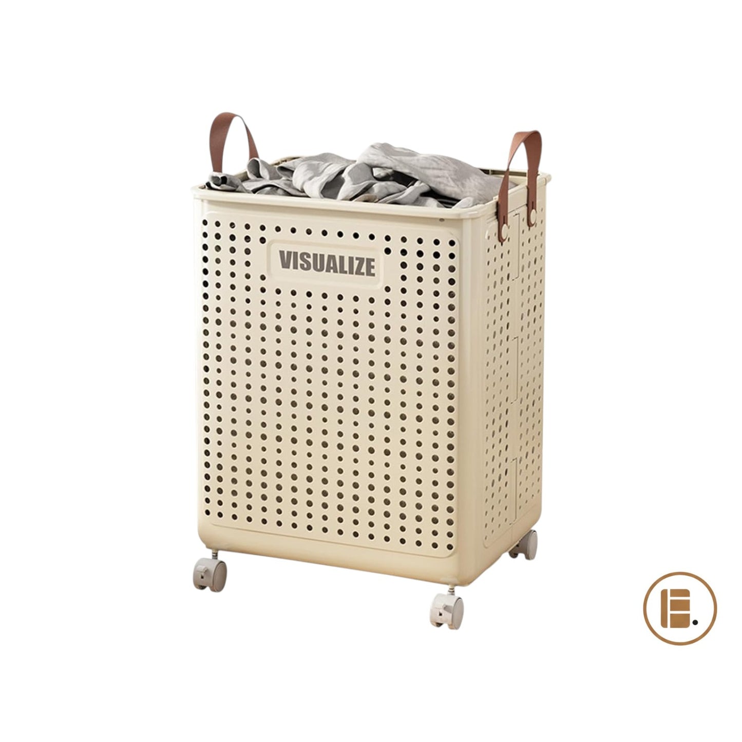 panier à linge pliable gain de place buanderie MinimalisteLab