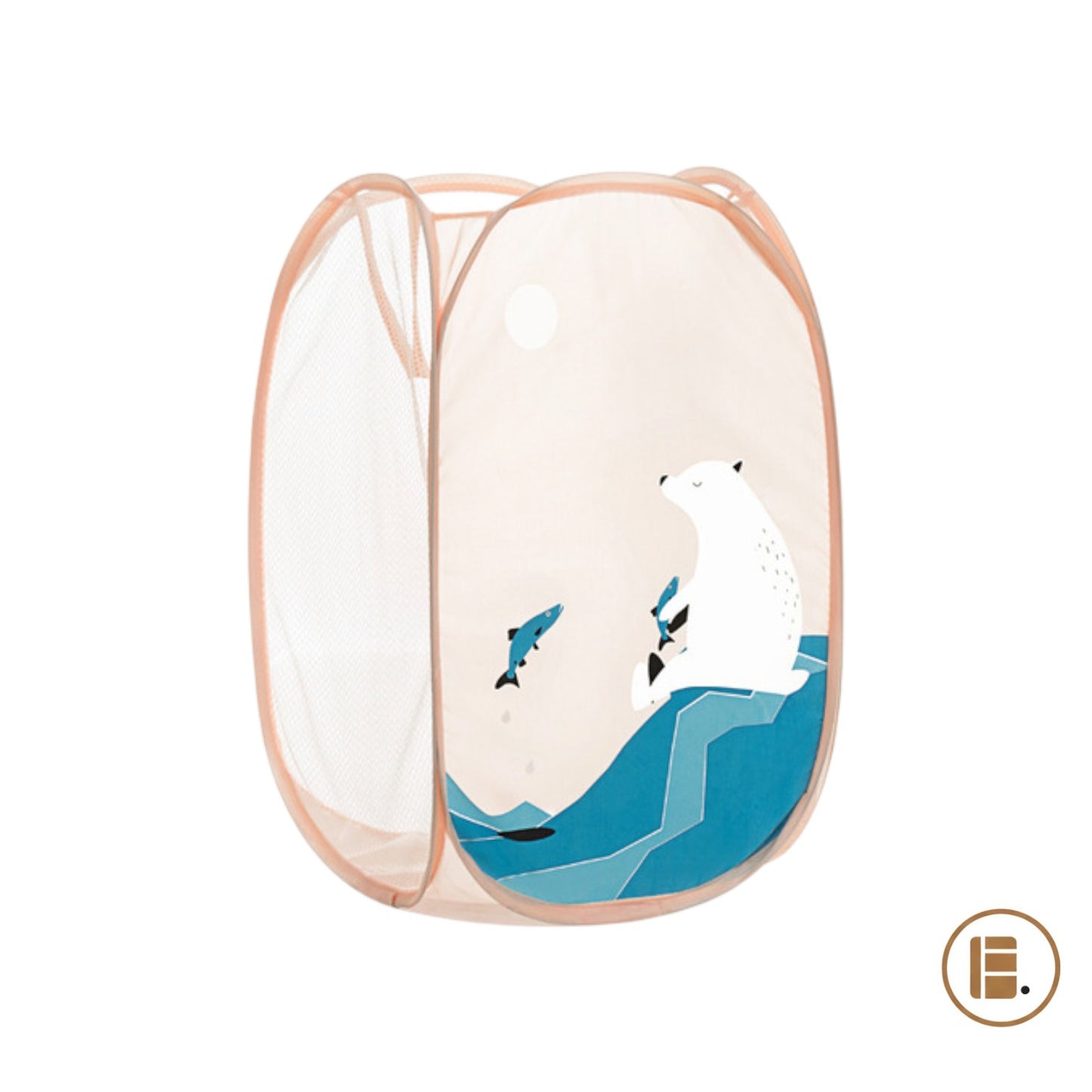 panier à linge sale pratique et design tissu buanderie MinimalisteLab