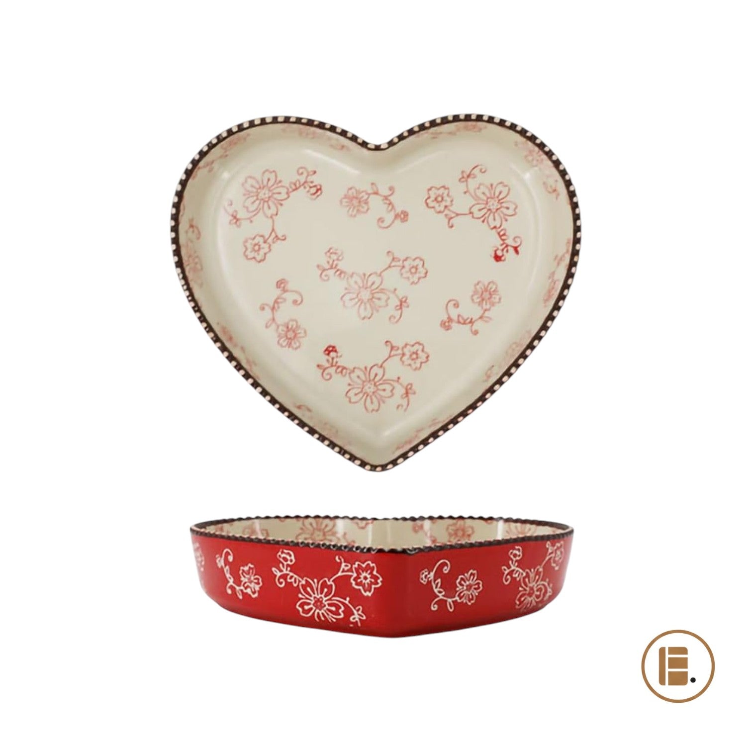 plat à four sakura floral du four à la table MinimalisteLab