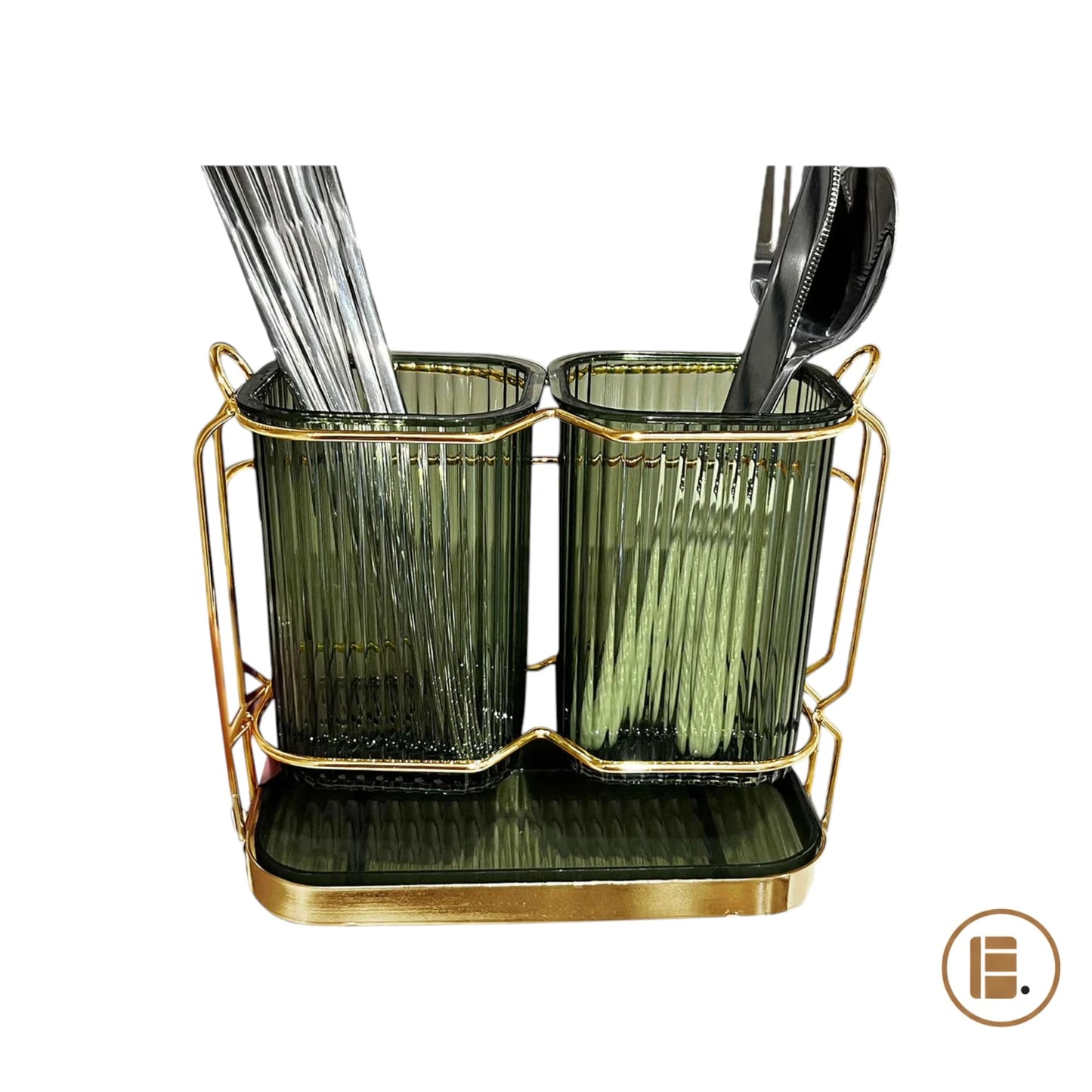 Range couvert | Élégant Transparent 3 Compartiments