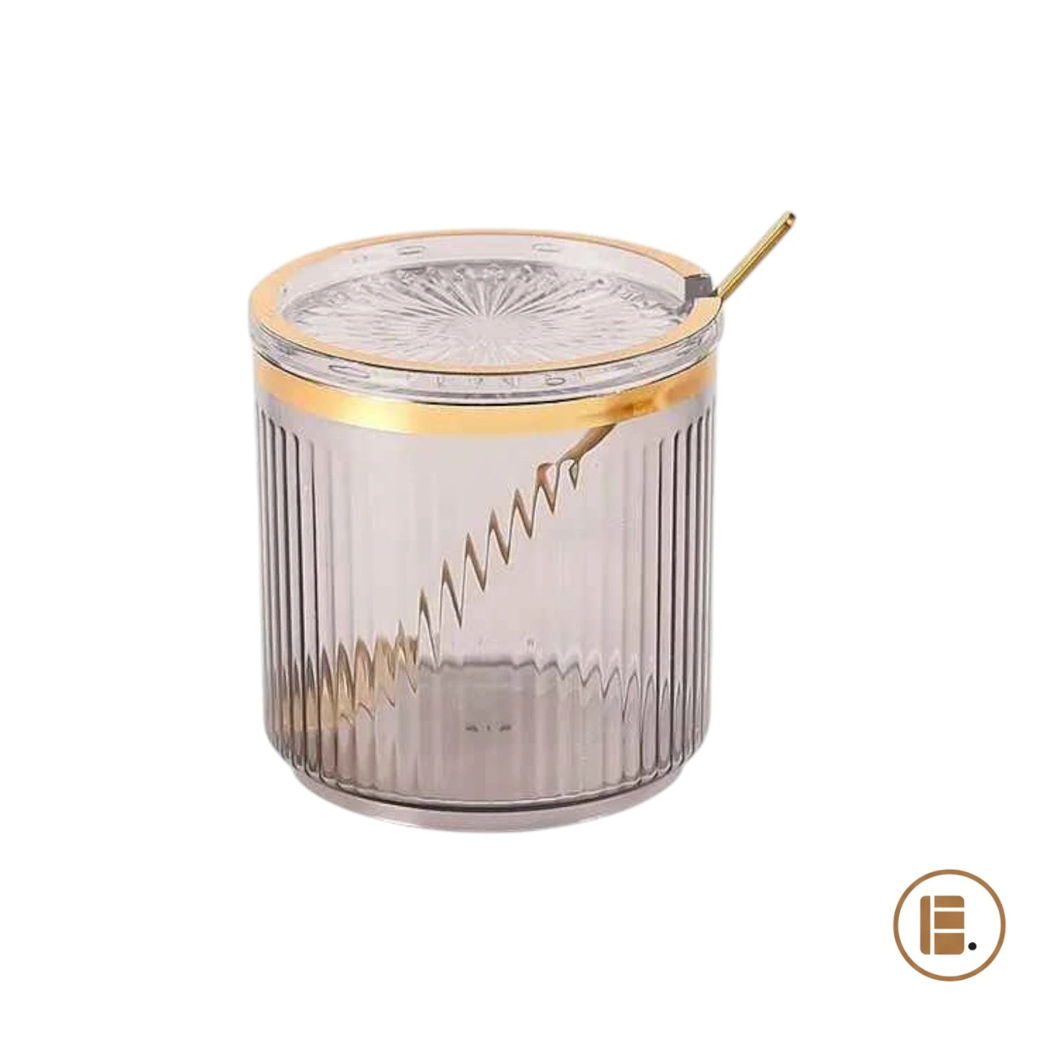 pot à épice organisateur pratique gris fumé MinimalisteLab
