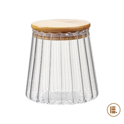 Pot a epices | Hermétique Verre Bois