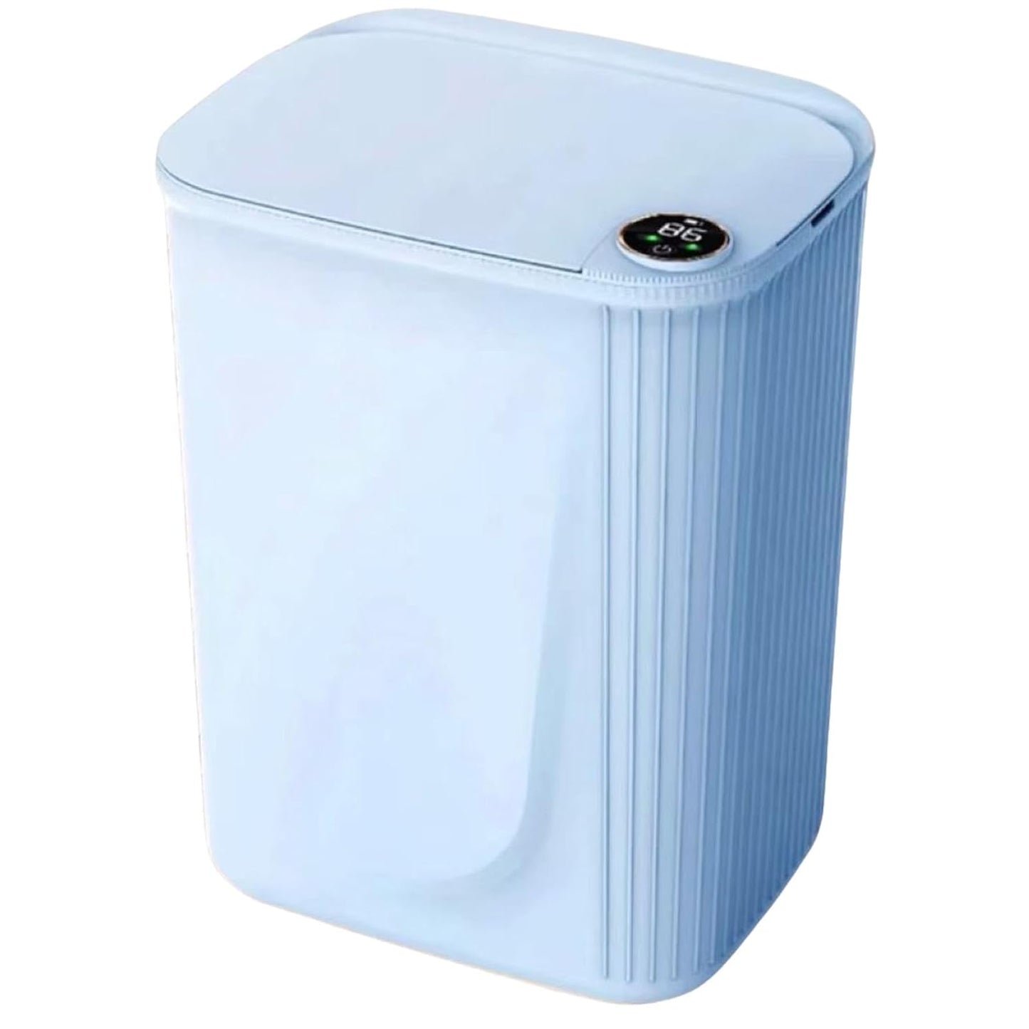 poubelle automatique sans contact bleu MinimalisteLab