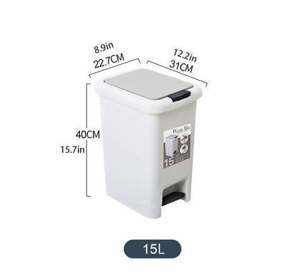 poubelle cuisine design hygiénique 15L MinimalisteLab