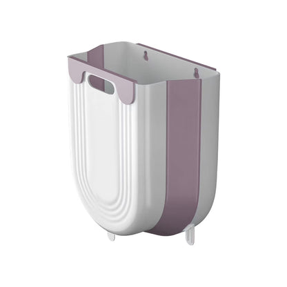poubelle murale gain de place violet MinimalisteLab