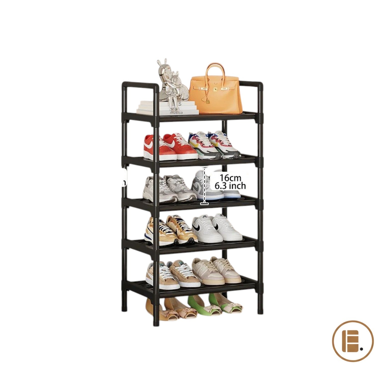 étagère chaussures 30 paires entrée MinimalisteLab