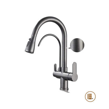 robinet cuisine design durable gris mat MinimalisteLab