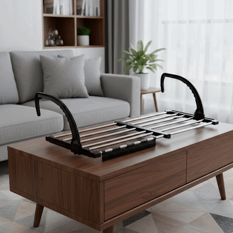 séchoir à linge pliable et compact démonstration MinimalisteLab