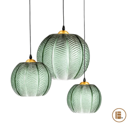Suspension luminaire | Verre Nervuré