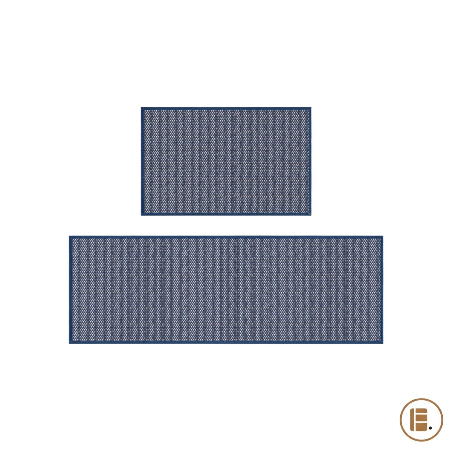 tapis cuisine antidérapant lavable 2 pièces texture MinimalisteLab