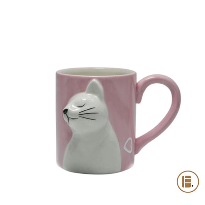 Tasse à café | Chat Couple Romantique - Minimaliste Lab