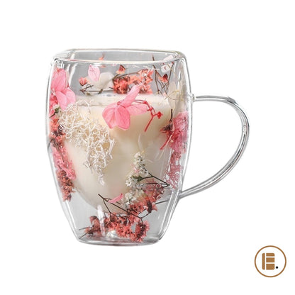 Tasse à café | Double Paroi Florale - Minimaliste Lab