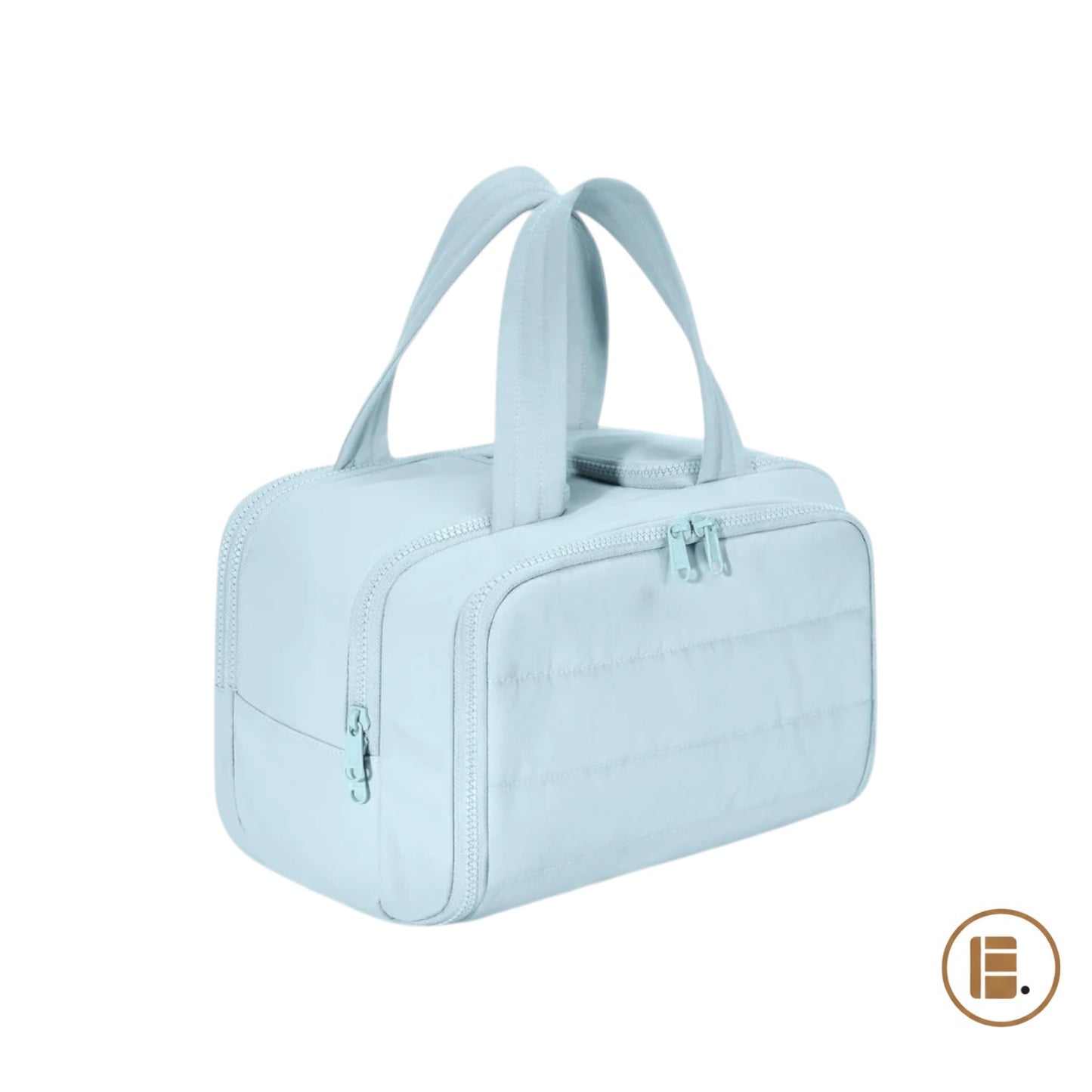 trousse de toilette compacte organisée détail matière MinimalisteLab