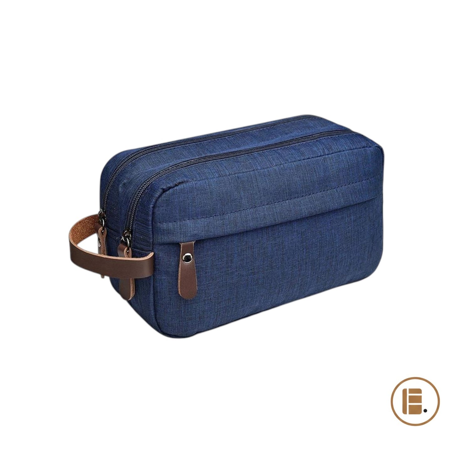 trousse de toilette voyage élégant ouverte compartiments MinimalisteLab