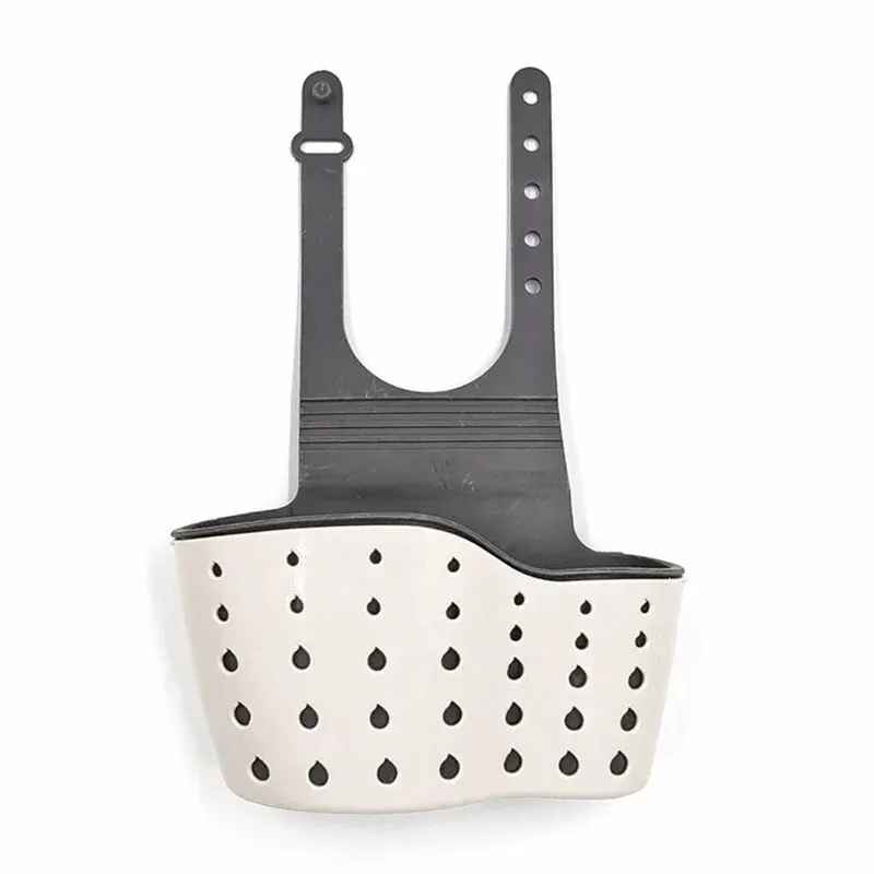 porte éponge cuisine organisée blanc évier MinimalisteLab