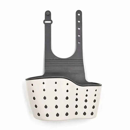porte éponge cuisine organisée blanc évier MinimalisteLab