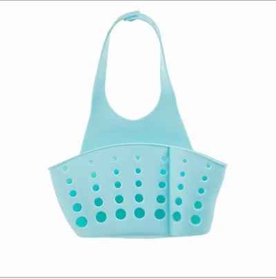 porte éponge organiseur cuisine bleu évier MinimalisteLab
