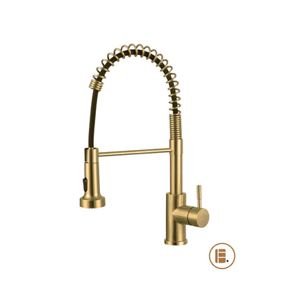 robinet cuisine design durable doré MinimalisteLab
