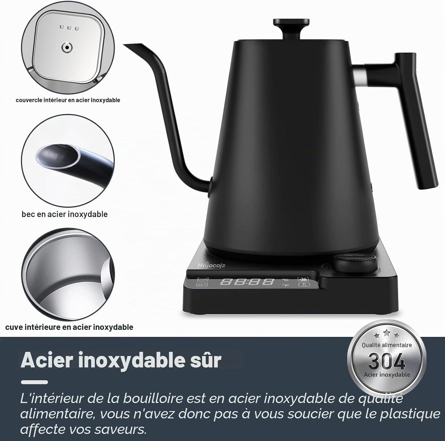 Bouilloire | Compacte Rapide Électrique 0.8L