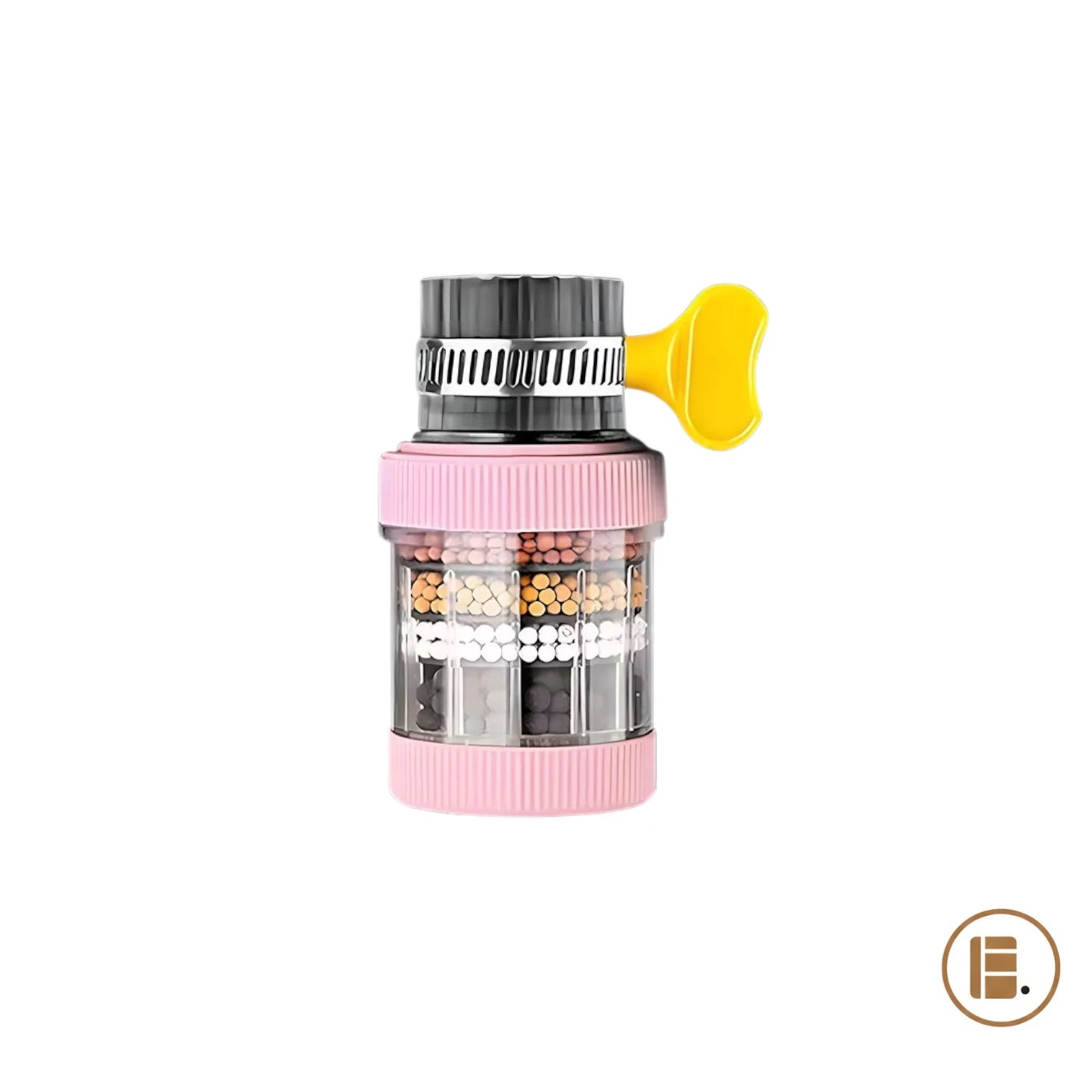 filtre eau robinet PureFlow rose MinimalisteLab