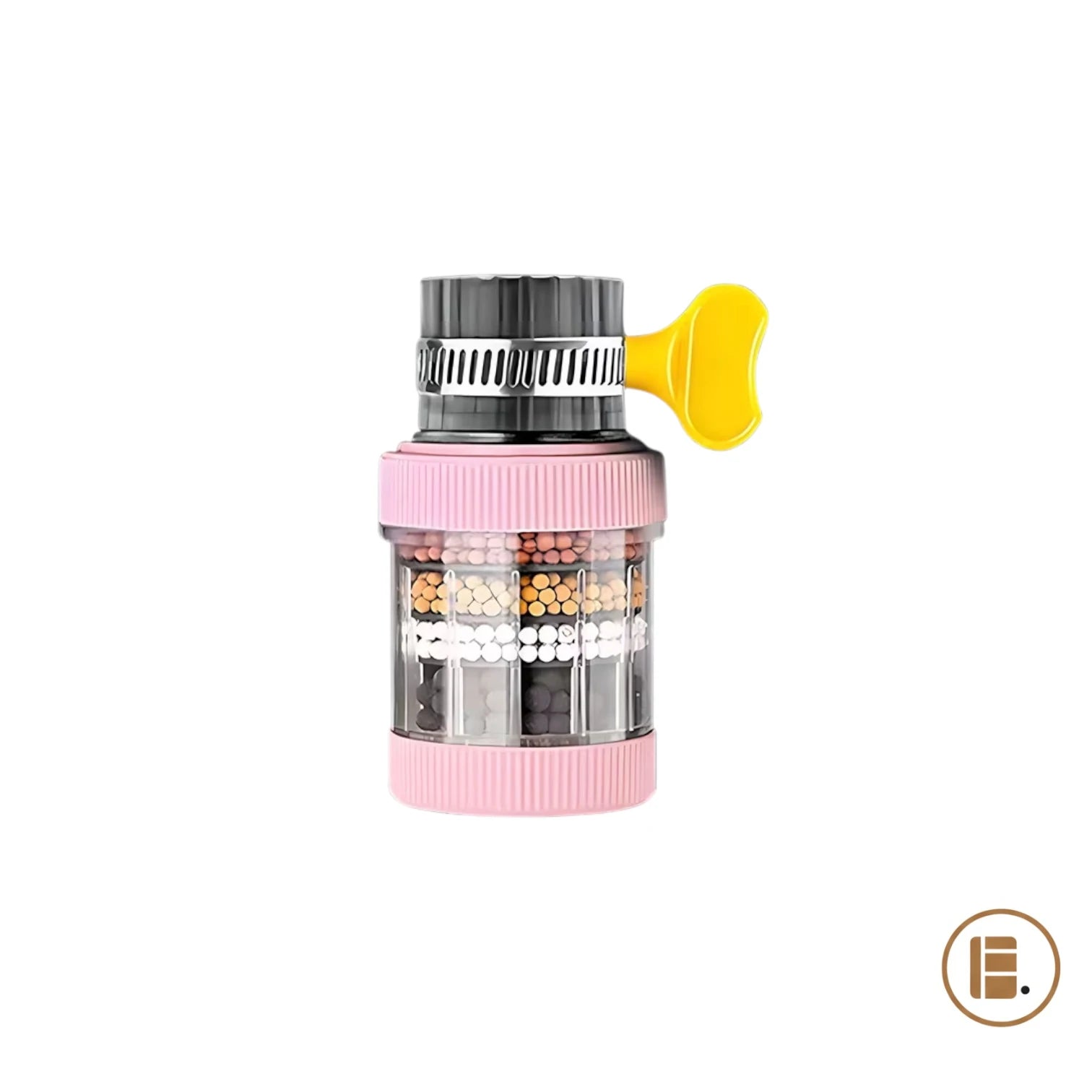 filtre eau robinet PureFlow rose MinimalisteLab