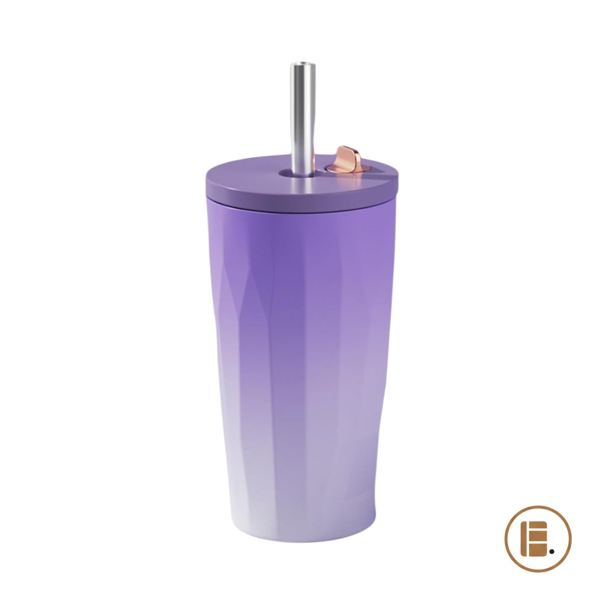 Mug isotherme | Paille Intégrée - Minimaliste Lab