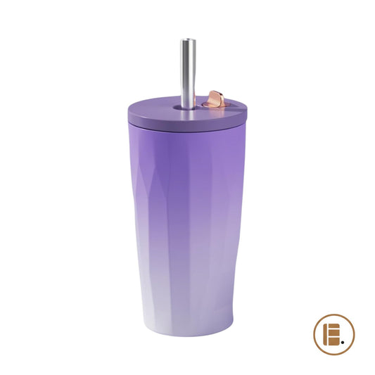 Mug isotherme | Paille Intégrée - Minimaliste Lab