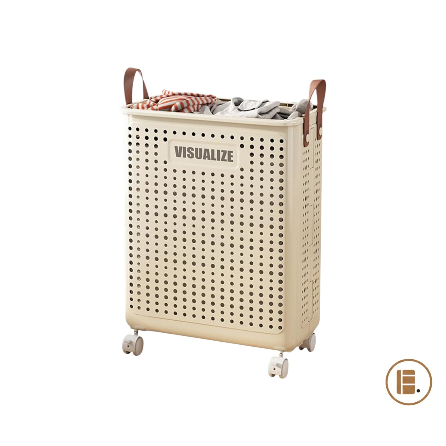 panier à linge pliable gain de place buanderie MinimalisteLab