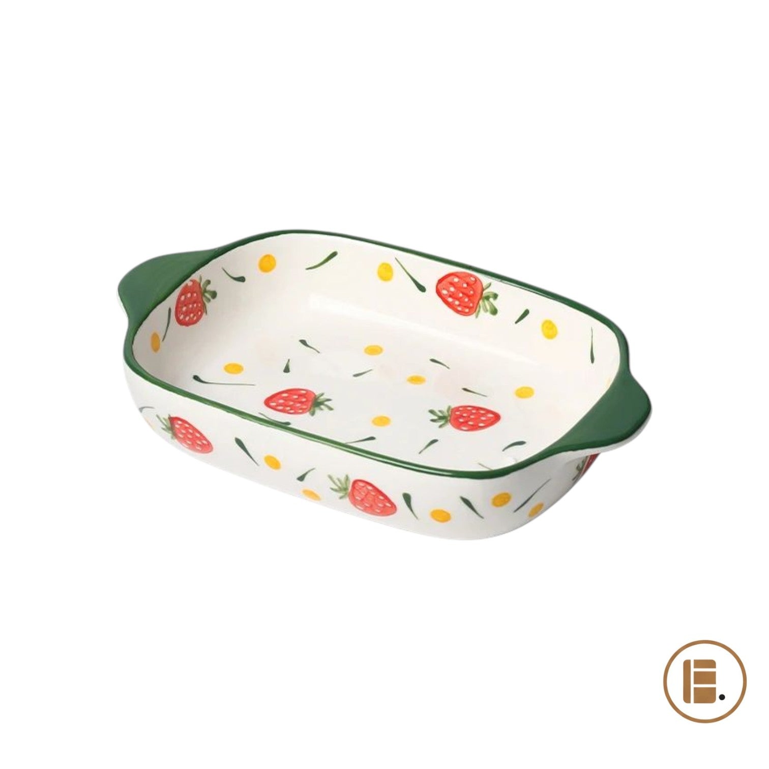 plat à four floral céramique détail motifs MinimalisteLab