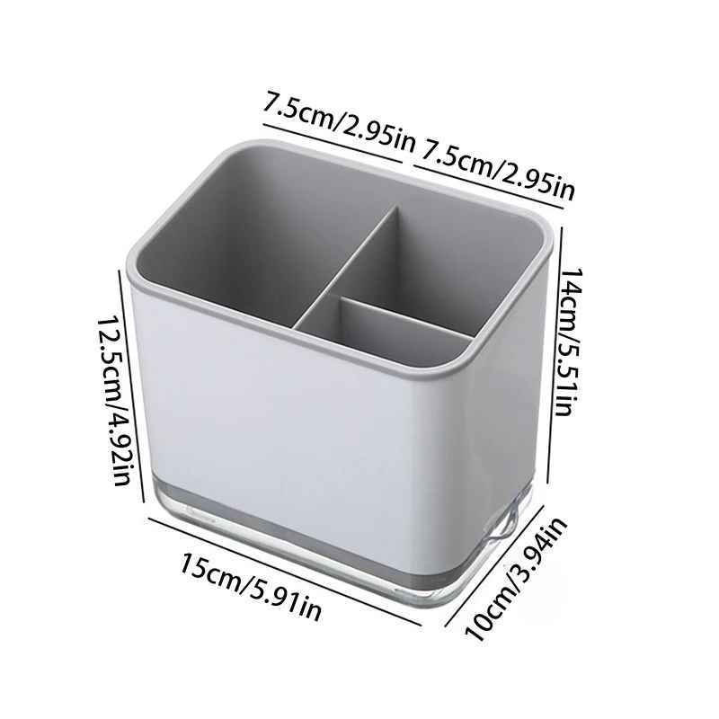 Range couvert | Élégant Blanc Gris Drainage