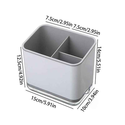 Range couvert | Élégant Blanc Gris Drainage