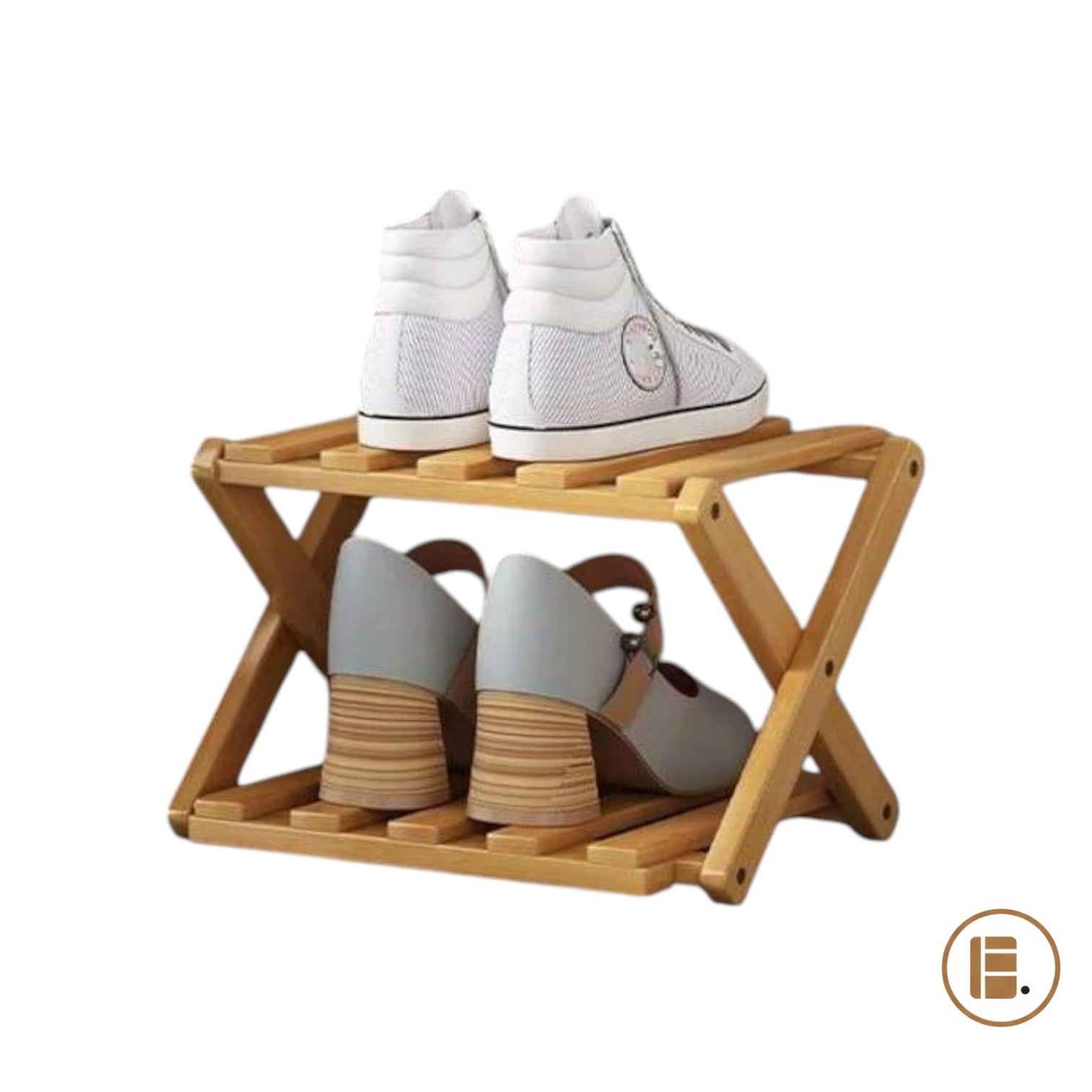 étagère chaussures 30 paires bois gain de place entrée MinimalisteLab