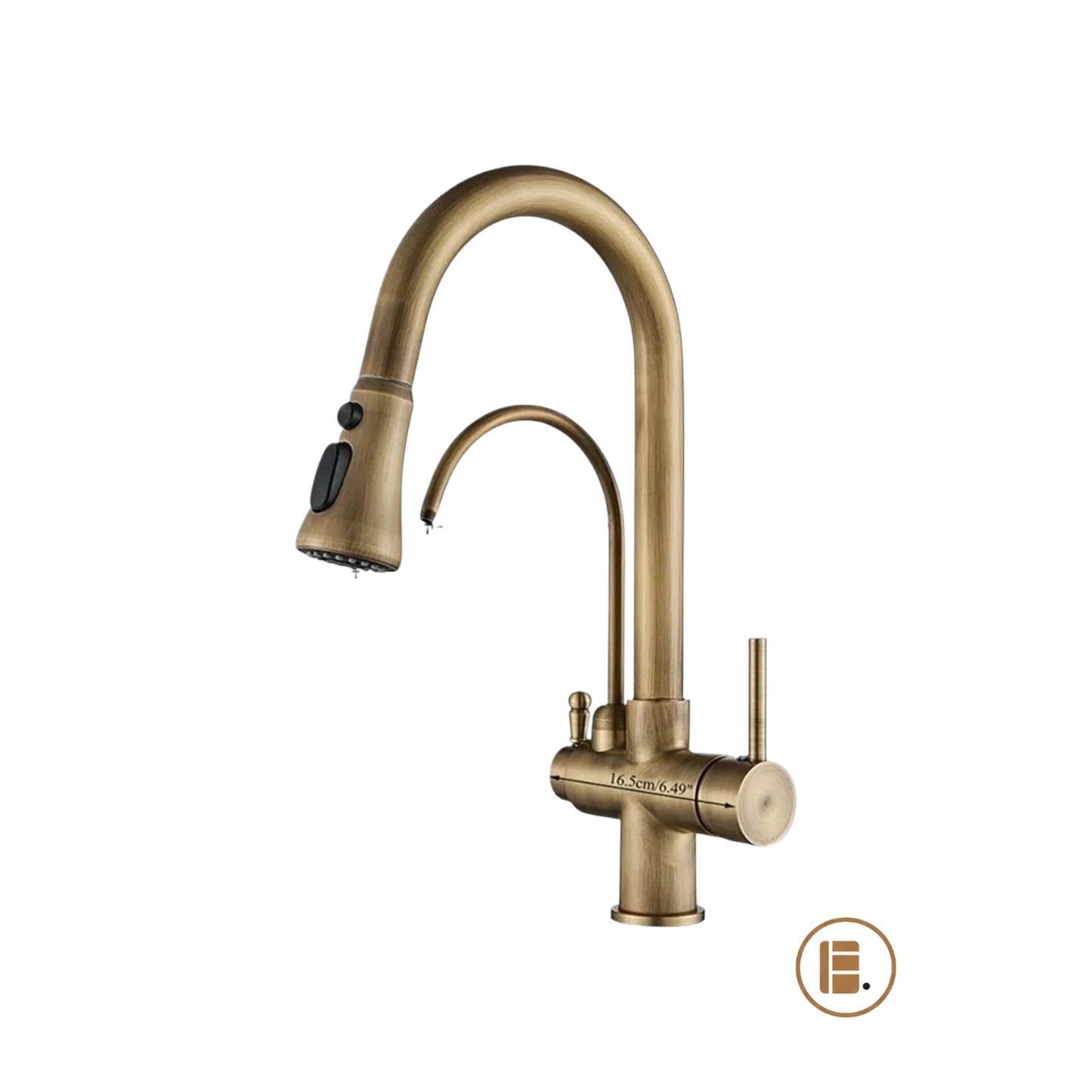 robinet cuisine design durable bronze MinimalisteLab