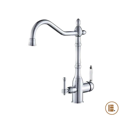 robinet cuisine design pratique argent MinimalisteLab