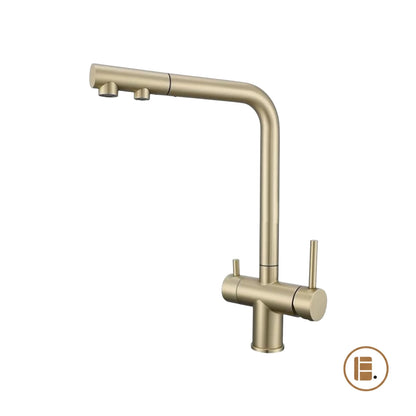 robinet cuisine design optimal doré MinimalisteLab