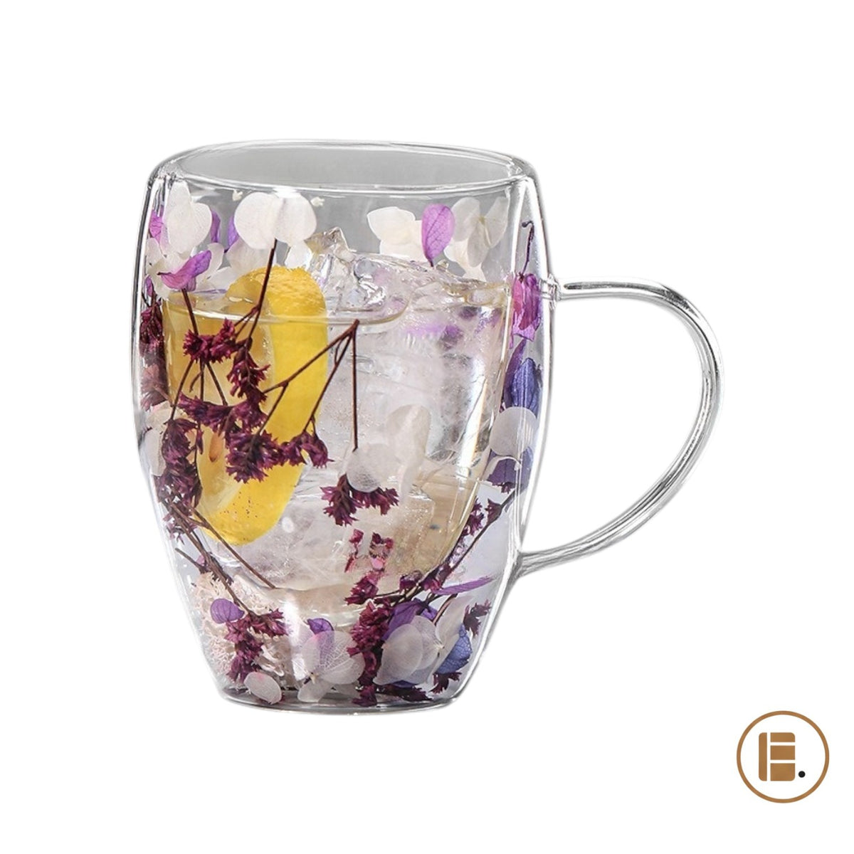 Tasse à café | Double Paroi Florale - Minimaliste Lab