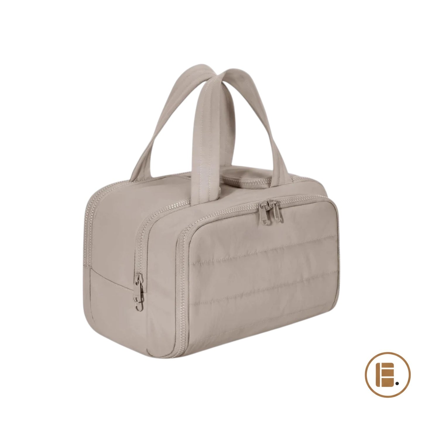 trousse de toilette compacte organisée poches zippées MinimalisteLab