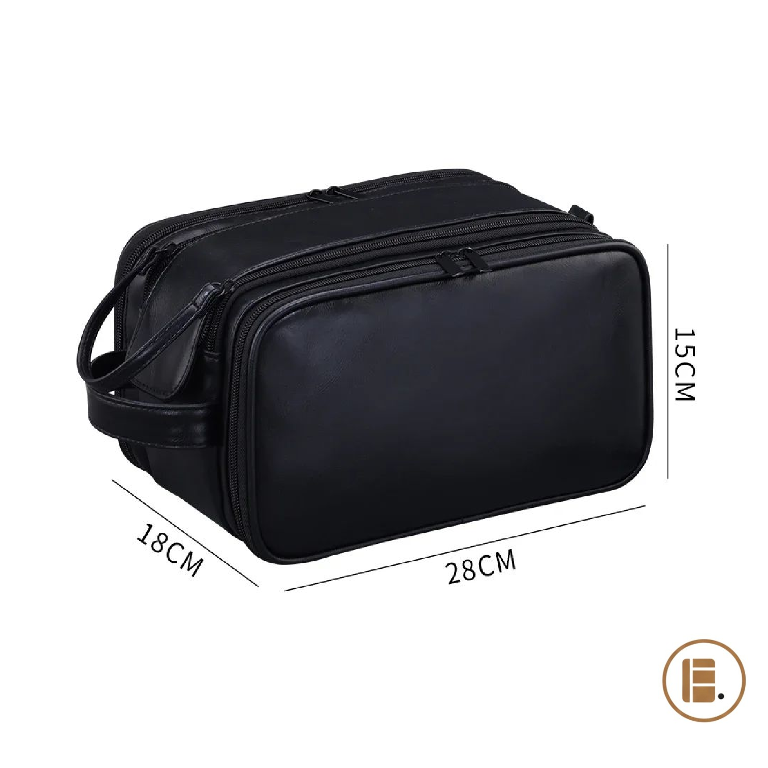 trousse de toilette compacte organisée poches intérieures MinimalisteLab
